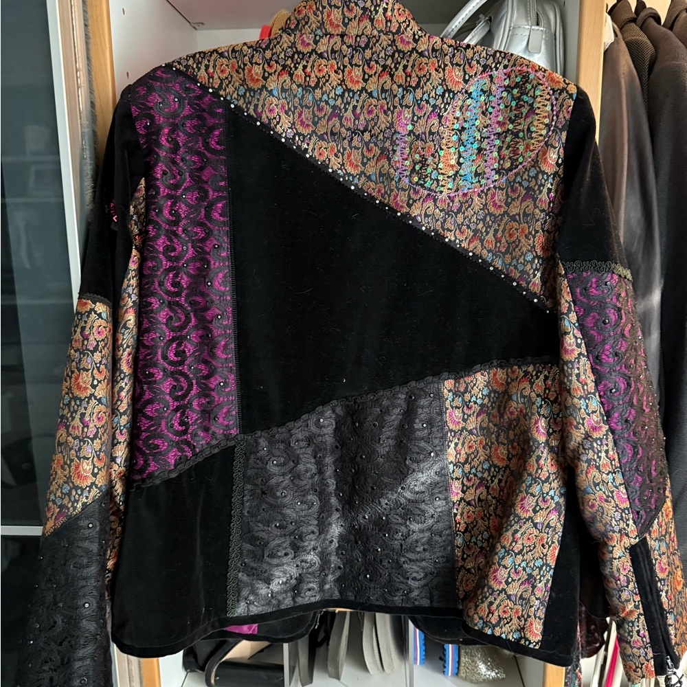 Vintage Women's Vibrant Patchwork Jacket - image 3